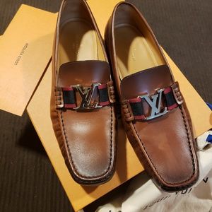 Louis Vuitton Cognac Montaigne Loafer 